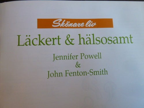 LÄCKERT & HÄLSOSAMT, BOK, BÖCKER
