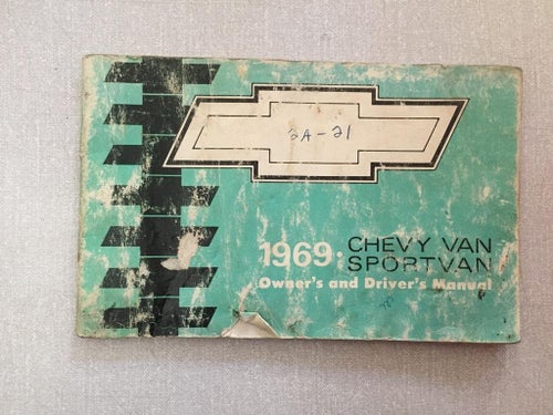 1969 Chevrolet Chevy Van/Sportvan Owner's & Driver's Manual