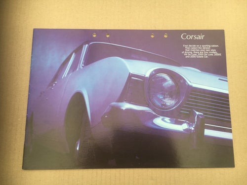 Försäljningsbroschyr FORD Corsair