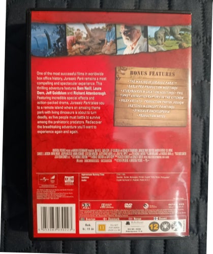 DVD JURASSIC PARK 1993 STEVEN SPIELBERG REPFRI JEFF GOLDBLUM