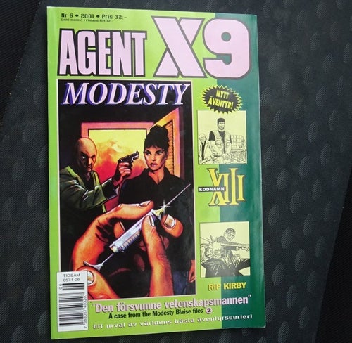 Agent X9 , Nr 6, 2001. Modesty Blaise - Rip Kirby , mm. VF-NM