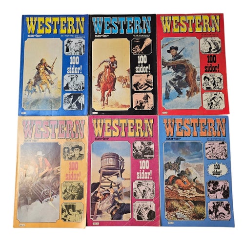 Western Serietidningar - 12 st 1978-1979
