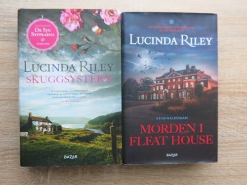 Två böcker: Skuggsystern av Lucinda Riley & Morden i Fleat House av Lucinda