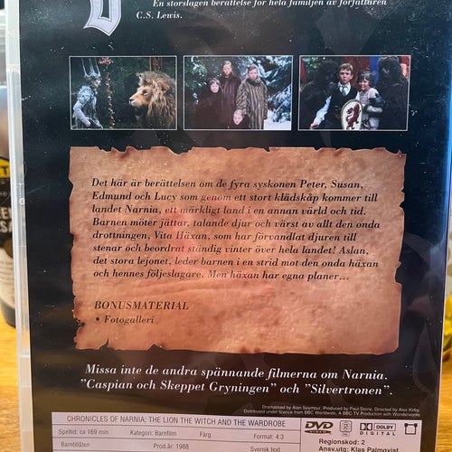 Narnia 1: Häxan och Lejonet (DVD)