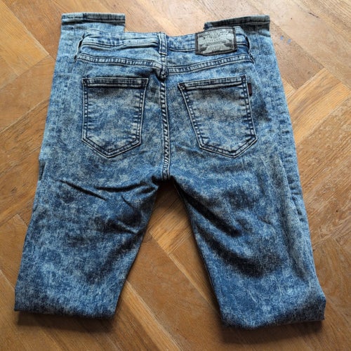 Snygga melerade stretchjeans stl. 26/32 Crocker pow 2nd skin