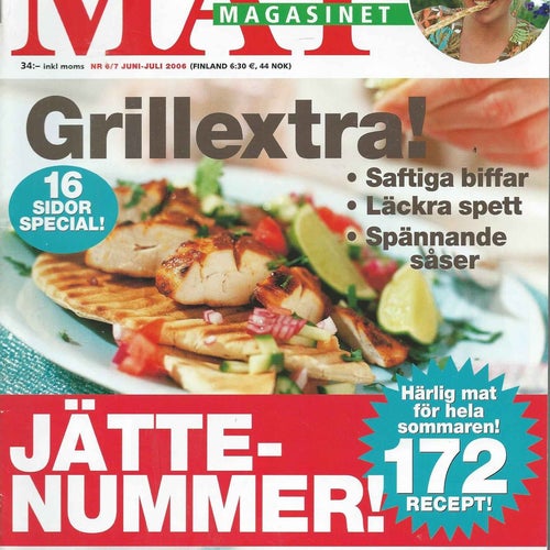 MAT MAGASINET NR 6/7 2006 - GRILLEXTRA !