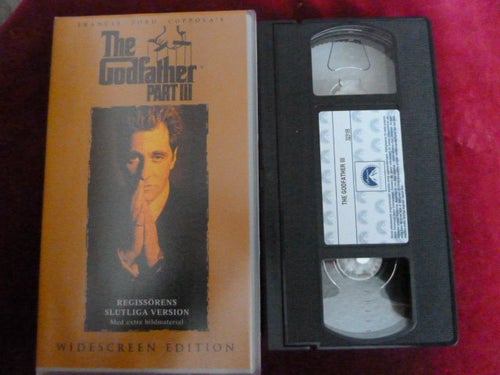 THE GODFATHER, PART III, VHS, FILM