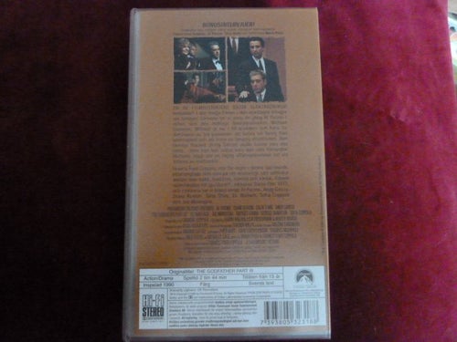THE GODFATHER, PART III, VHS, FILM