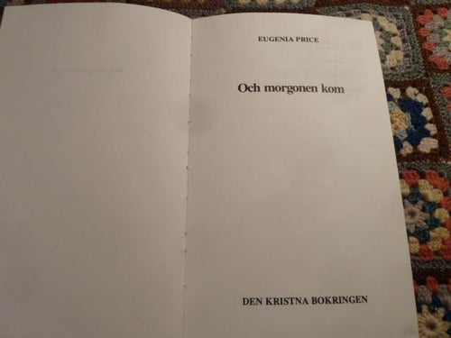 OCH MORGONEN KOM, E. PRICE, 1975,  BÖCKER