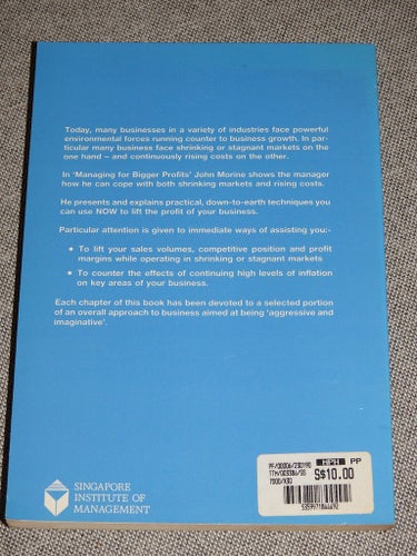 Managing for bigger profits by F. John Morine Häftad bok. ISBN 9971844494