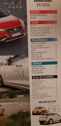 Auto motor & sport nr 18 2021: MG EHS + ZS, BMW M5 CS vs Alpina D5 S