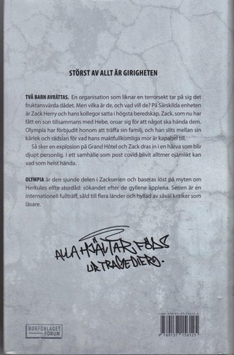 Mons Kallentoft / Zackserien, del 7 / Olympia / Inbunden / Nära nyskick