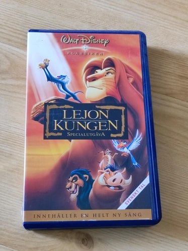 Lejon Kungen - Specialutgåva Svenskt Tal VHS (DISNEY )