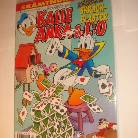 KALLE ANKA & Co I ORIGINAL PLAST leksak 2001 9 PLÅSTER