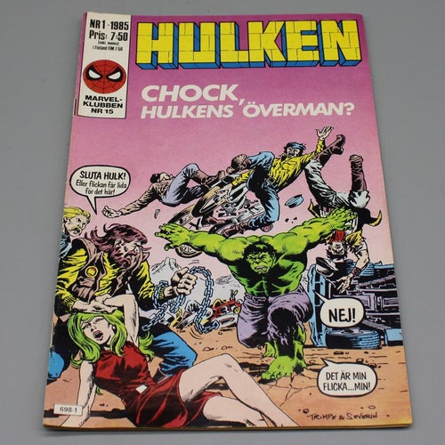 Serietidning - Hulken Nr 1 1985