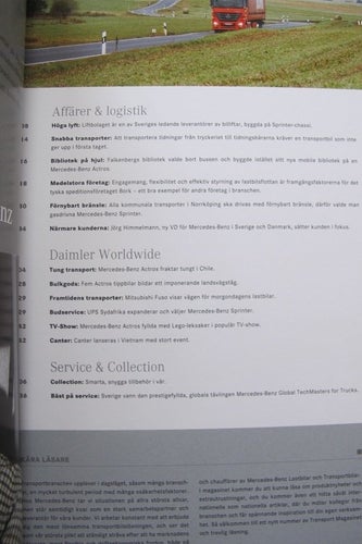 Tidning - Mercedes-Benz Transport Nr.1 2009
