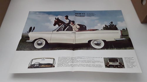 DKW F 12 Roadster Auto Union utvikbar 4 A 4 1964 dansk text