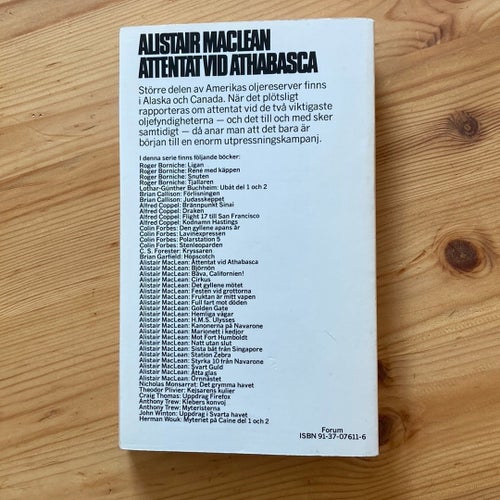 Attentat vid Athabasca - Alistair MacLean - 1981