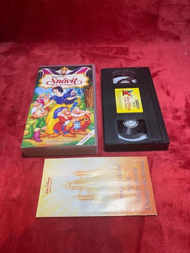 Snövit och de sju dvärgarna, VHS! (Svensksåld)