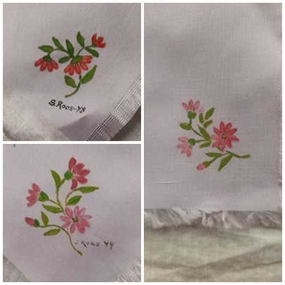 Handmålade dukar med blommor - S. Roos - Y8