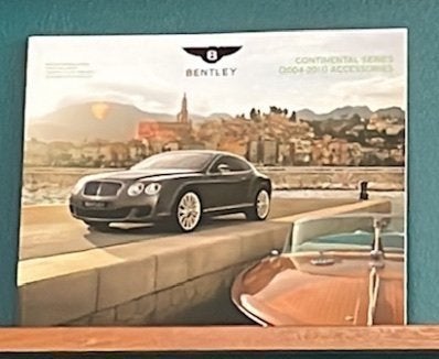 Oläst broschyr Bentley Continental GT 2003-2011