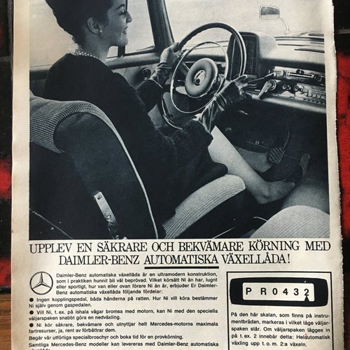 Mercedes annons 1964