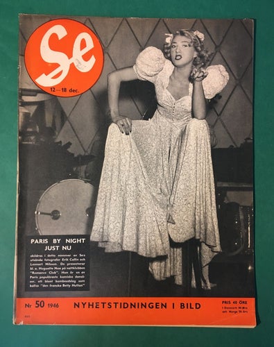 SE nr 50 1946 - Huguette Nox/Paris, Nasaret, Eton, Schweiz