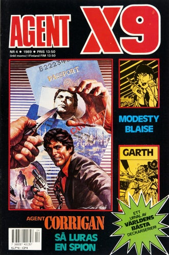 Agent X9 Serietidning 1989 nr 4 (Oläst arkivex) Modesty Blaise