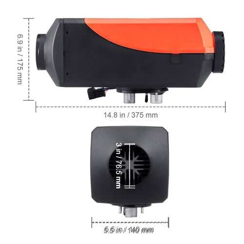 Dieselvärmare 8 kW 12V med Bluetooth App LCD Display för Husbil & Garage
