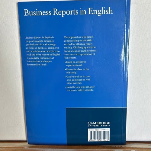Business Reports in English