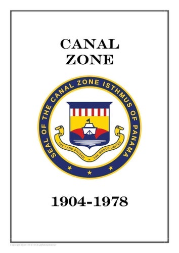 Canal Zone 1904-1978 PDF STAMP ALBUM PAGES INGA FRIMÄRKEN!!