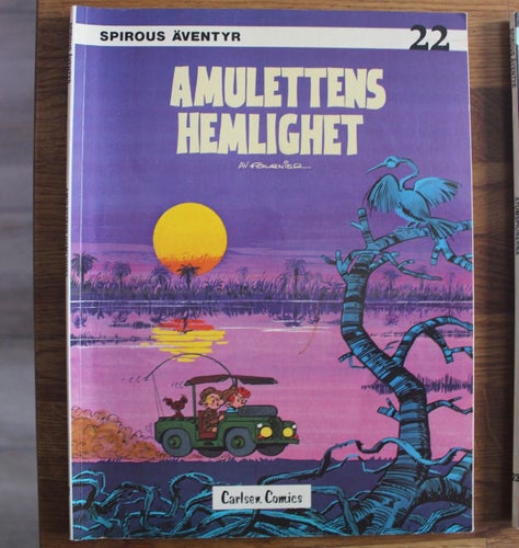 SPIROUS ÄVENTYR 22 Amulettens Hemlighet 1982