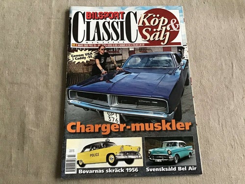 BILSPORT CLASSIC NR 3 2005 POSTER DE SOTO,STUDEBAKER POLISBIL,CHARGER ,IMPALA