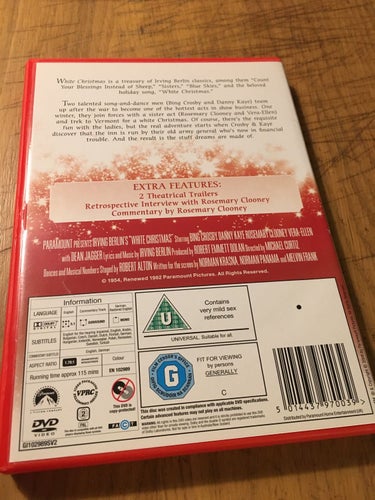 White Christmas - Michael Curtiz; Bing Crosby - svensk text - DVD