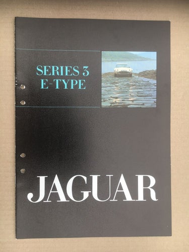 Försäljningsbroschyr JAGUAR Series 3 E-Type