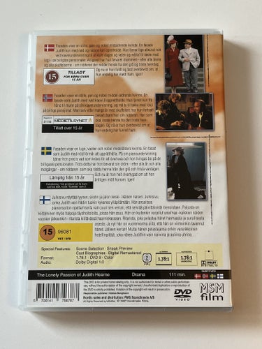 The lonely passion of Judith Hearne (Bob Hoskins, 1987). Beg. DVD