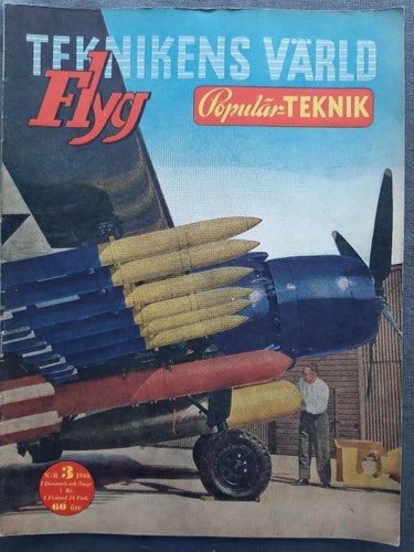 Teknikens Värld nr 3 1948: Terrot MC, flyg, radio, husbygge