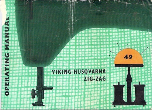 Viking Husqvarna 49 Zig-Zag Flatbed - Manual PDF på ENGELSKA