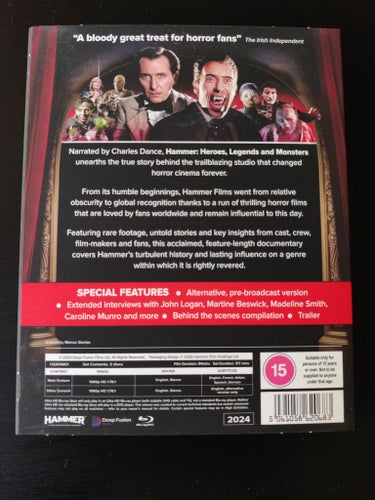 Hammer: Heroes, Legends and Monsters Blu-ray