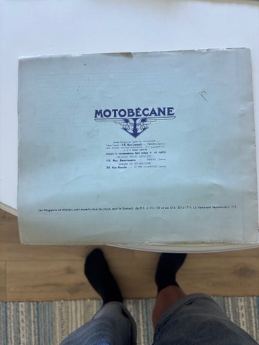 Mobylette Motobecane reservdelskatalog