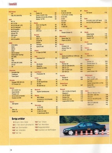 Auto motor & sport 2003 - Testspecial Årsmodell 2001-2003