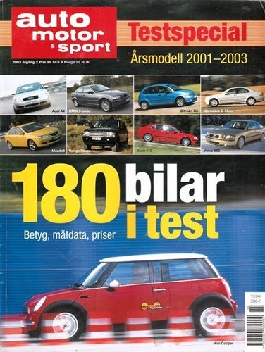 Auto motor & sport 2003 - Testspecial Årsmodell 2001-2003