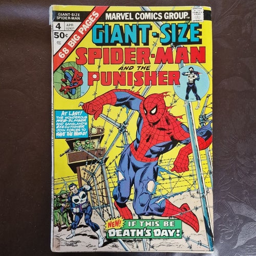 Giant-Size Spider-Man and The Punisher 1975 APR 50c Beg Fine PRIS 449 FRAKT 89
