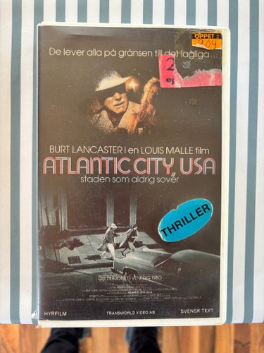 Atlantic City, USA VHS hyrkassett ex-rental transworld