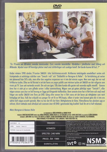 DVD / Smash / 2-disc / Hela Serien / Måns & Felix Herngren / Nyskick