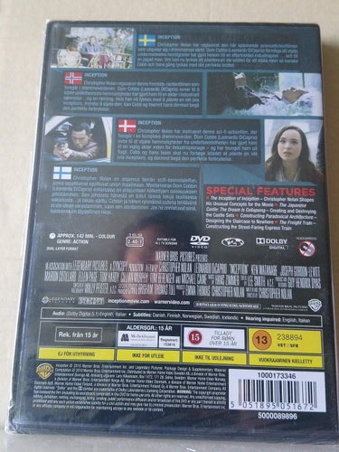Inception, INPLASTAD, dvd
