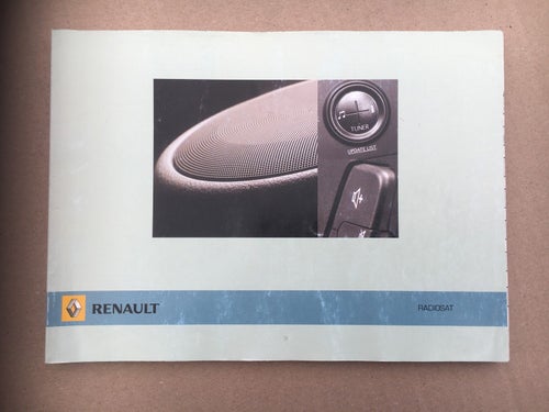 Instruktionsbok RENAULT Radiosat