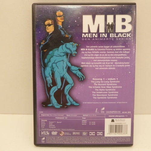 Men in Black - Den animerade serien Region 2, DVD-film, Svensk text, Fint skick