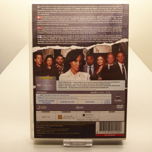 Scandal Säsong 1 - Region 2, DVD-box, Svensk text, Fint skick
