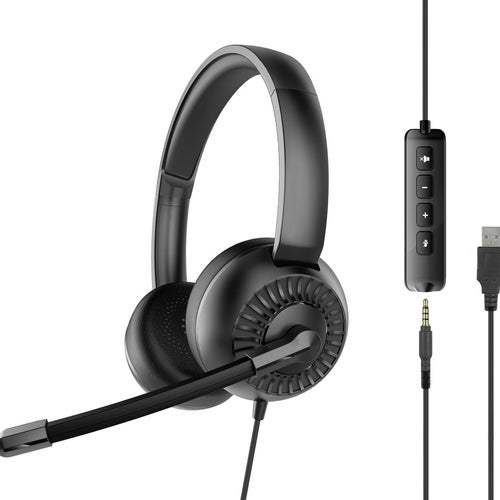 Headset / hörlurar till datorn med mikrofon